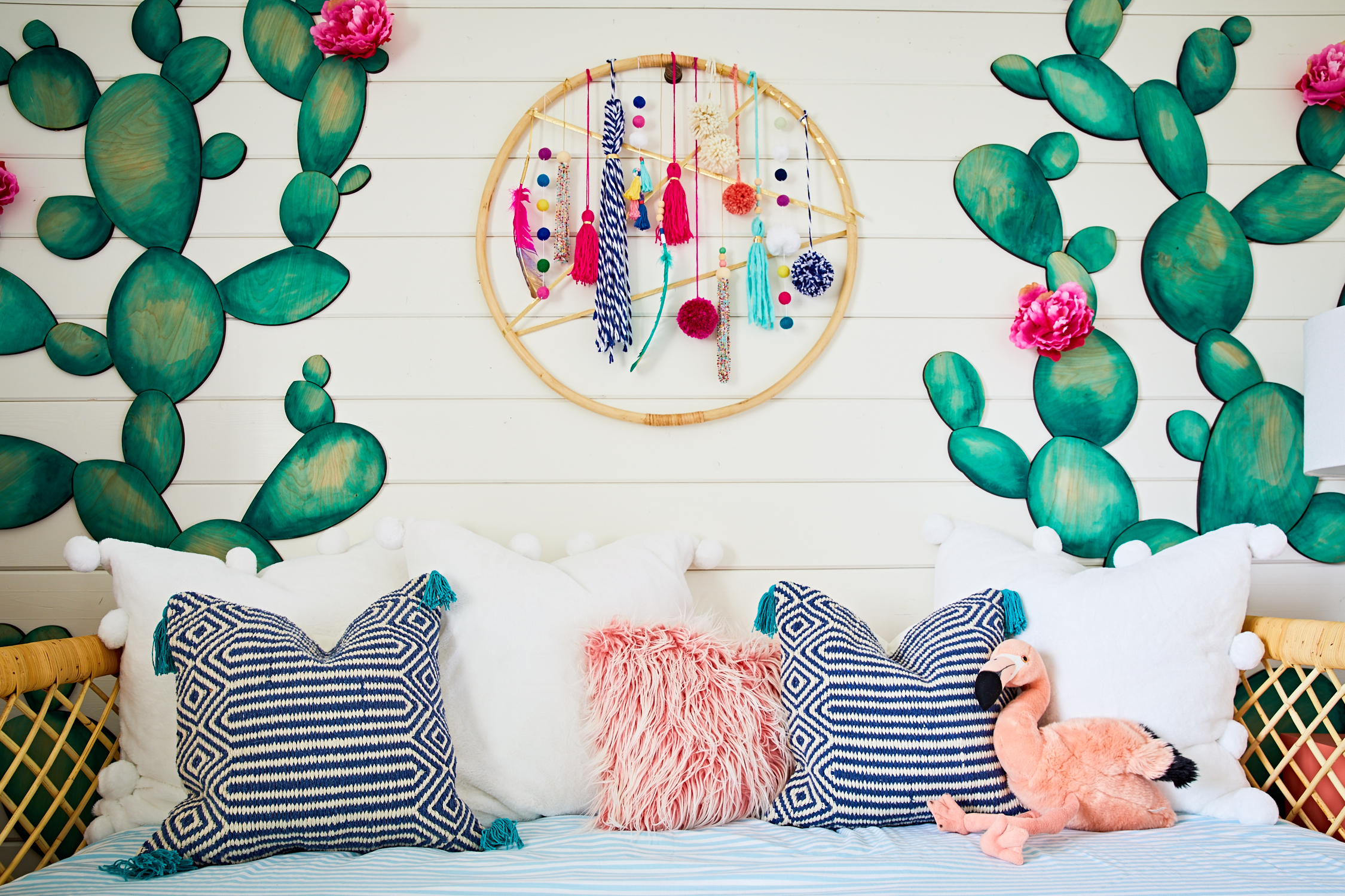 There’s Color and Texture and Whimsy to Spare in this Boho Chic Girl’s Room