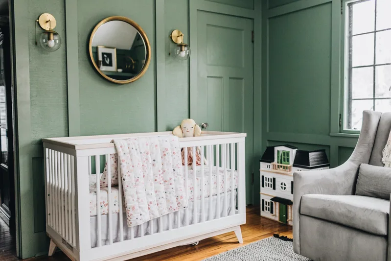Wit & Delight Green and Blush Nursery