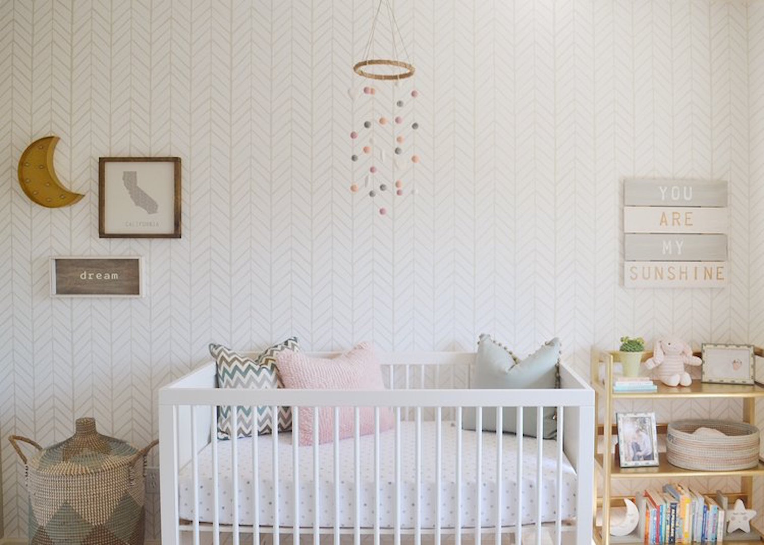 Gender Neutral Nursery Updated for a Girl