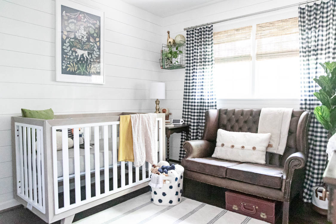 farmhouse baby boy nursery