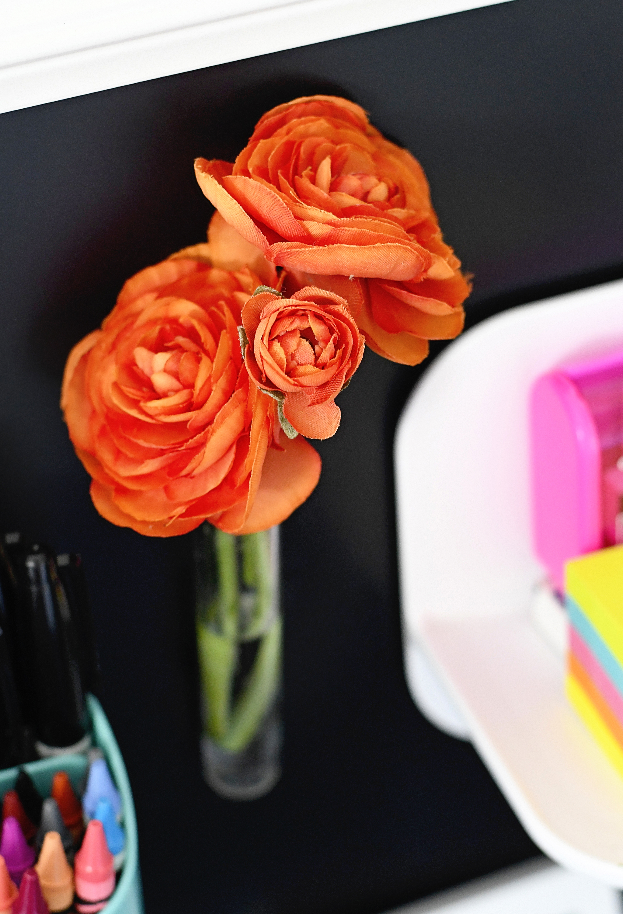 Magnetic bud vase containers add some fresh flowers to your wall!