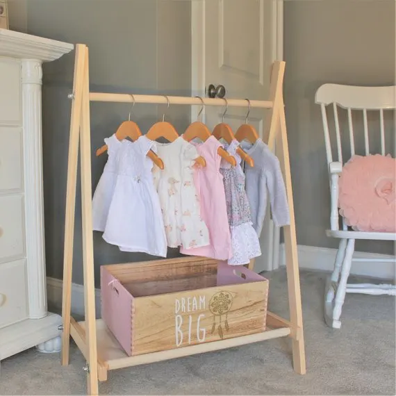 Kids Garderobe Dress up Rack Kid Wardrobe Clothing Vendor Rack 