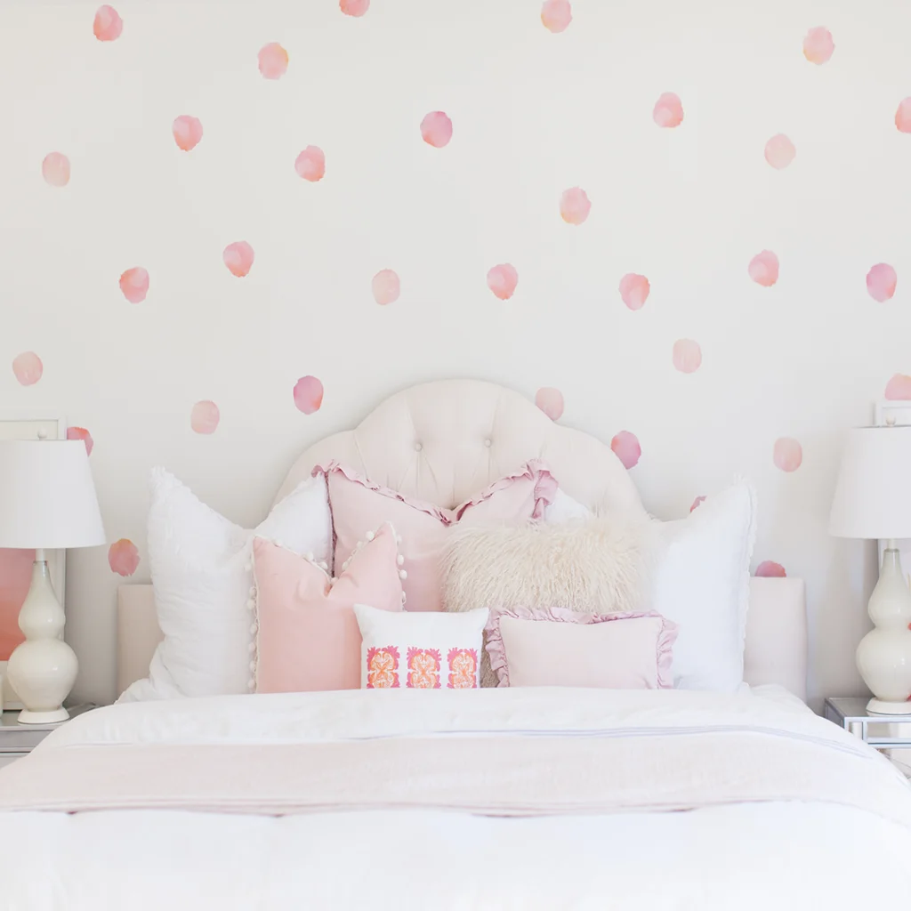 Watercolor Polka Dots Wall Decals