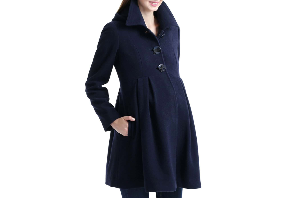 Faye Hooded Maternity Peacoat