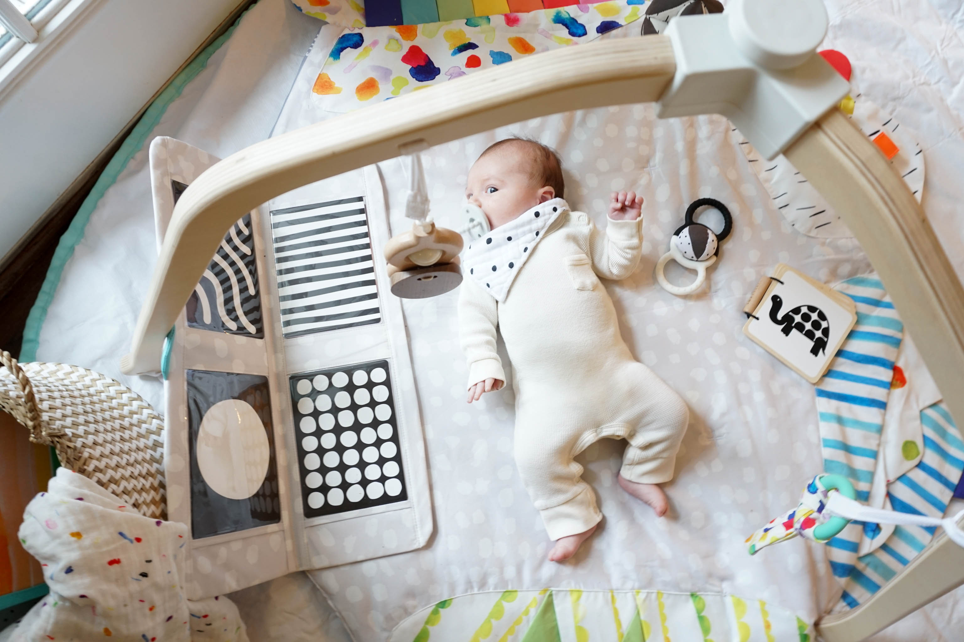 neutral baby play gym