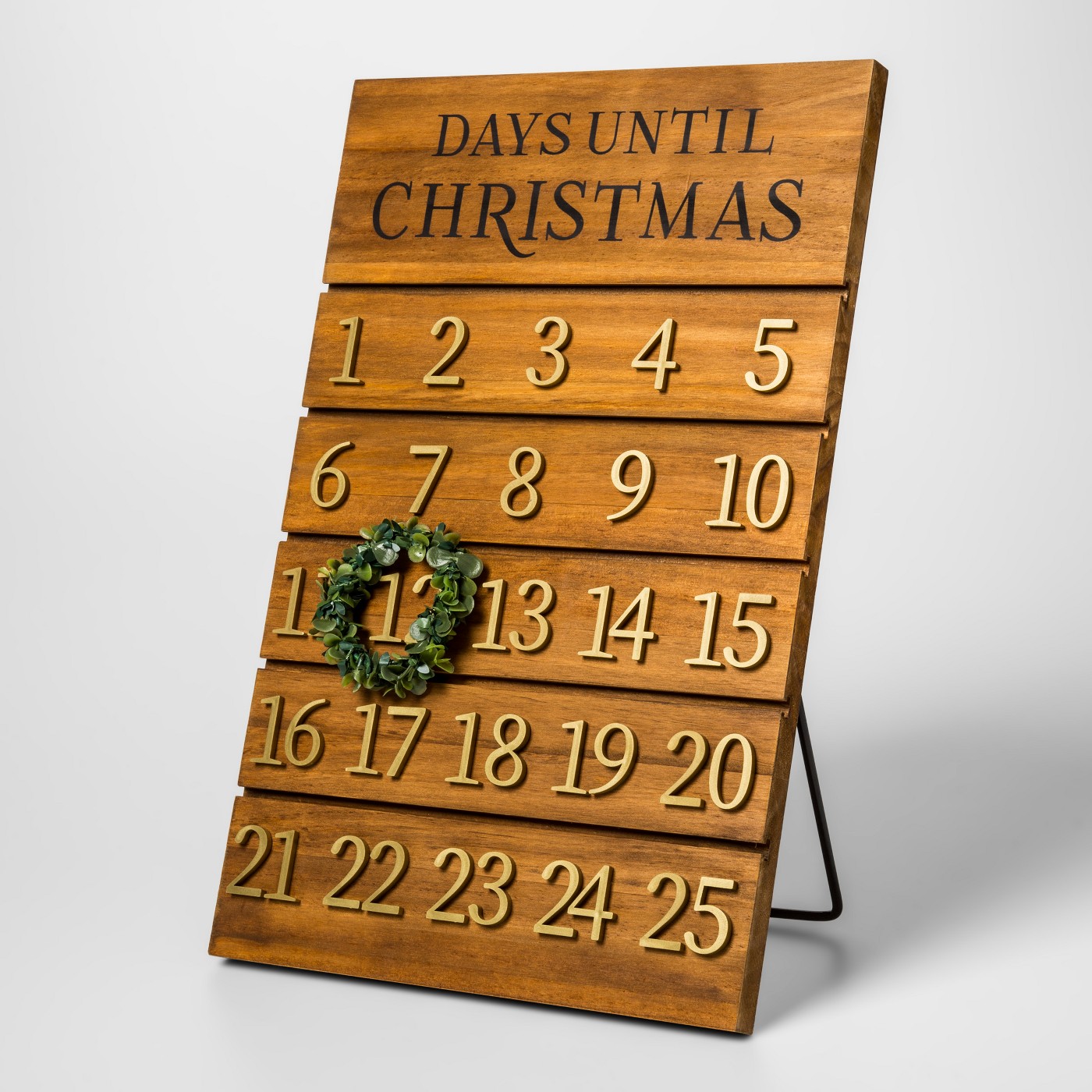 Advent Calendar with Wooden Stand