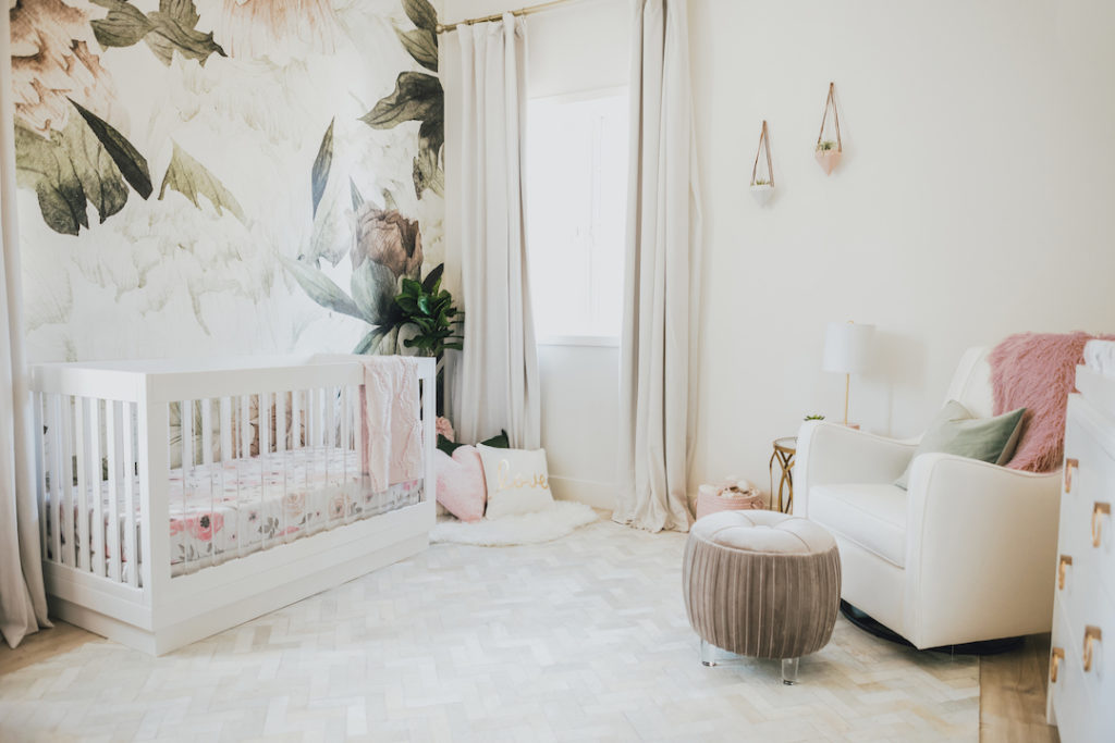 Jessi Malay's Floral Nursery Design by Little Crown Interiors