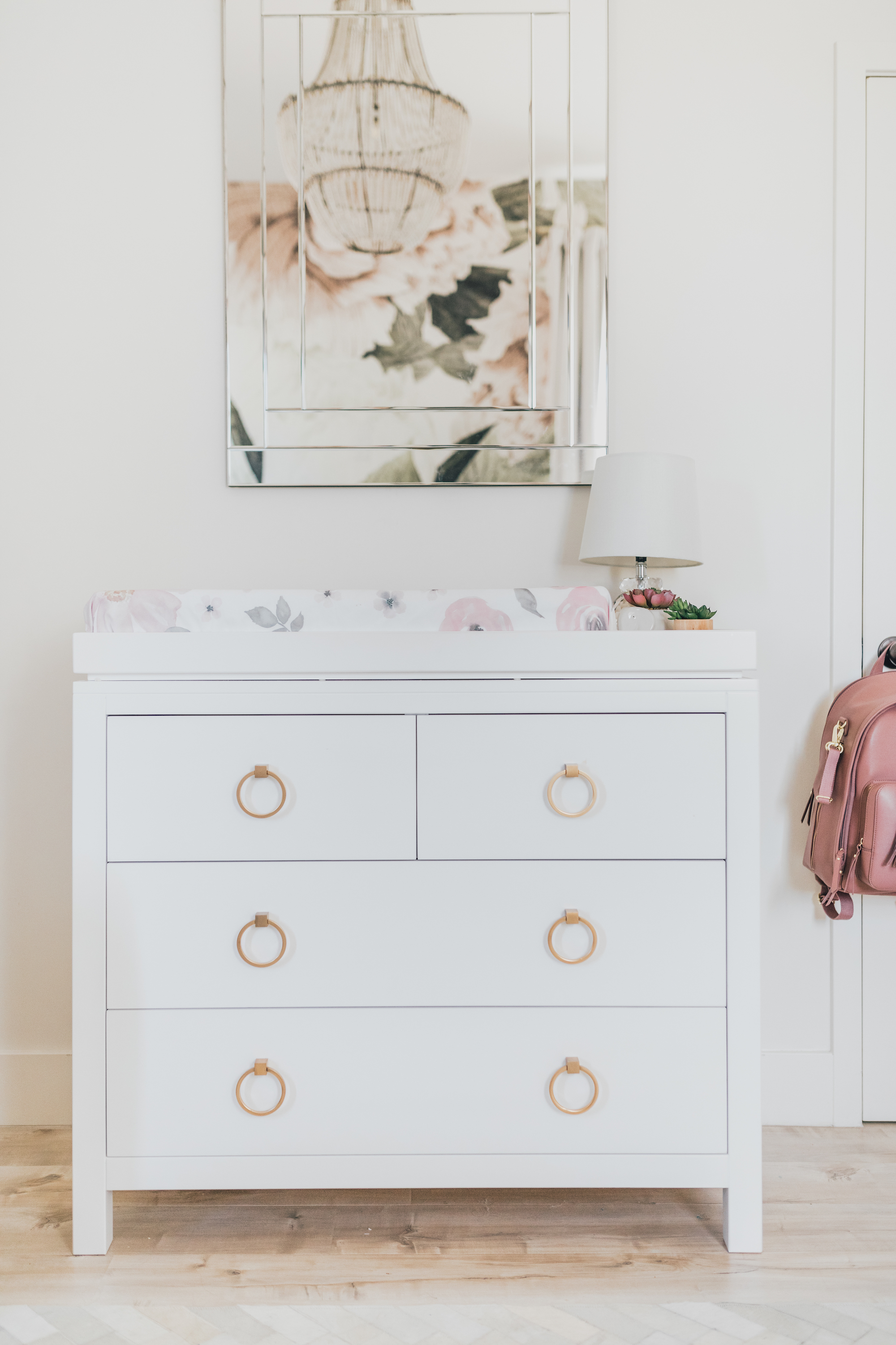 White Nursery Changing Table | Little Crown Interiors