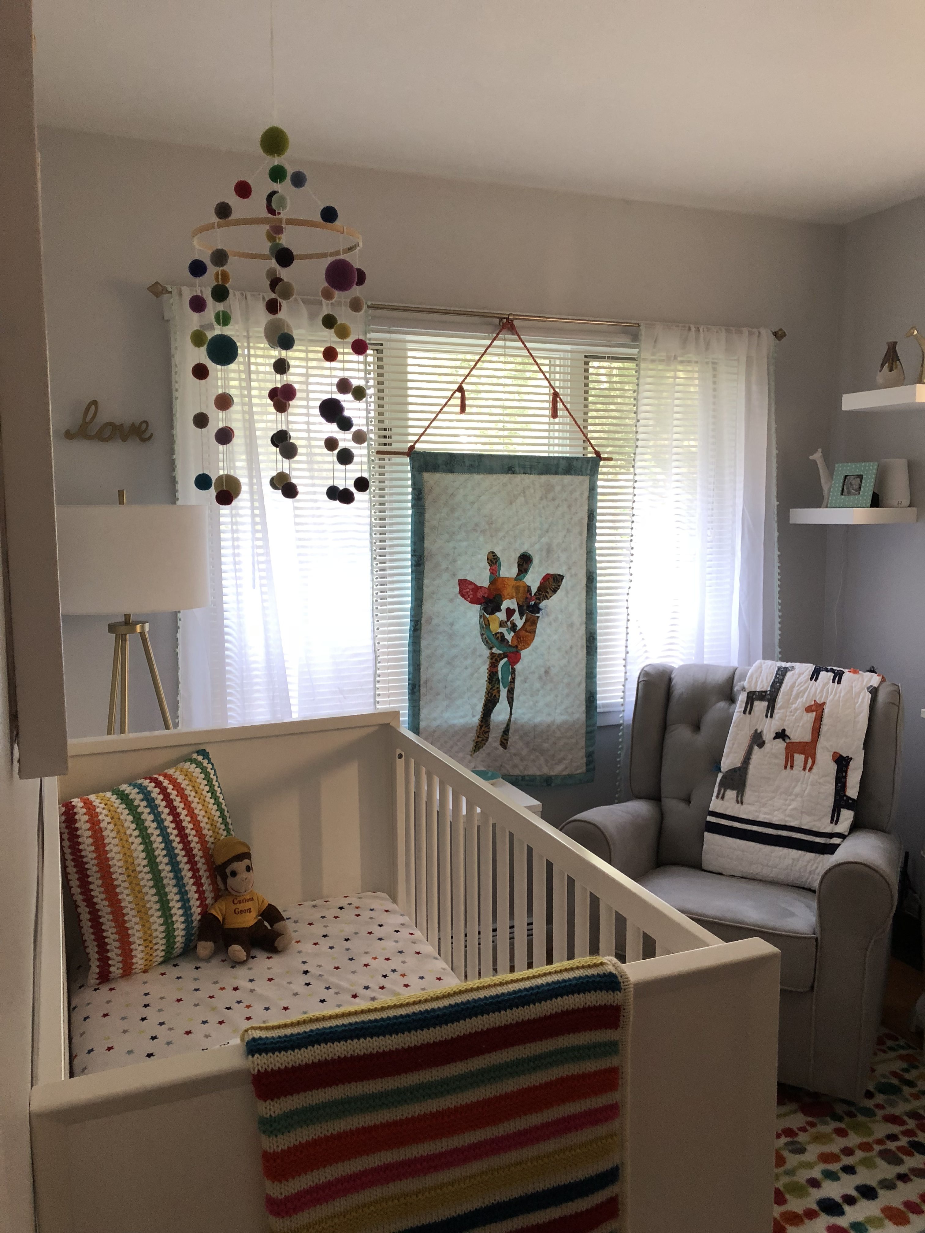 Gender Neutral Colorful Giraffes - Project Nursery