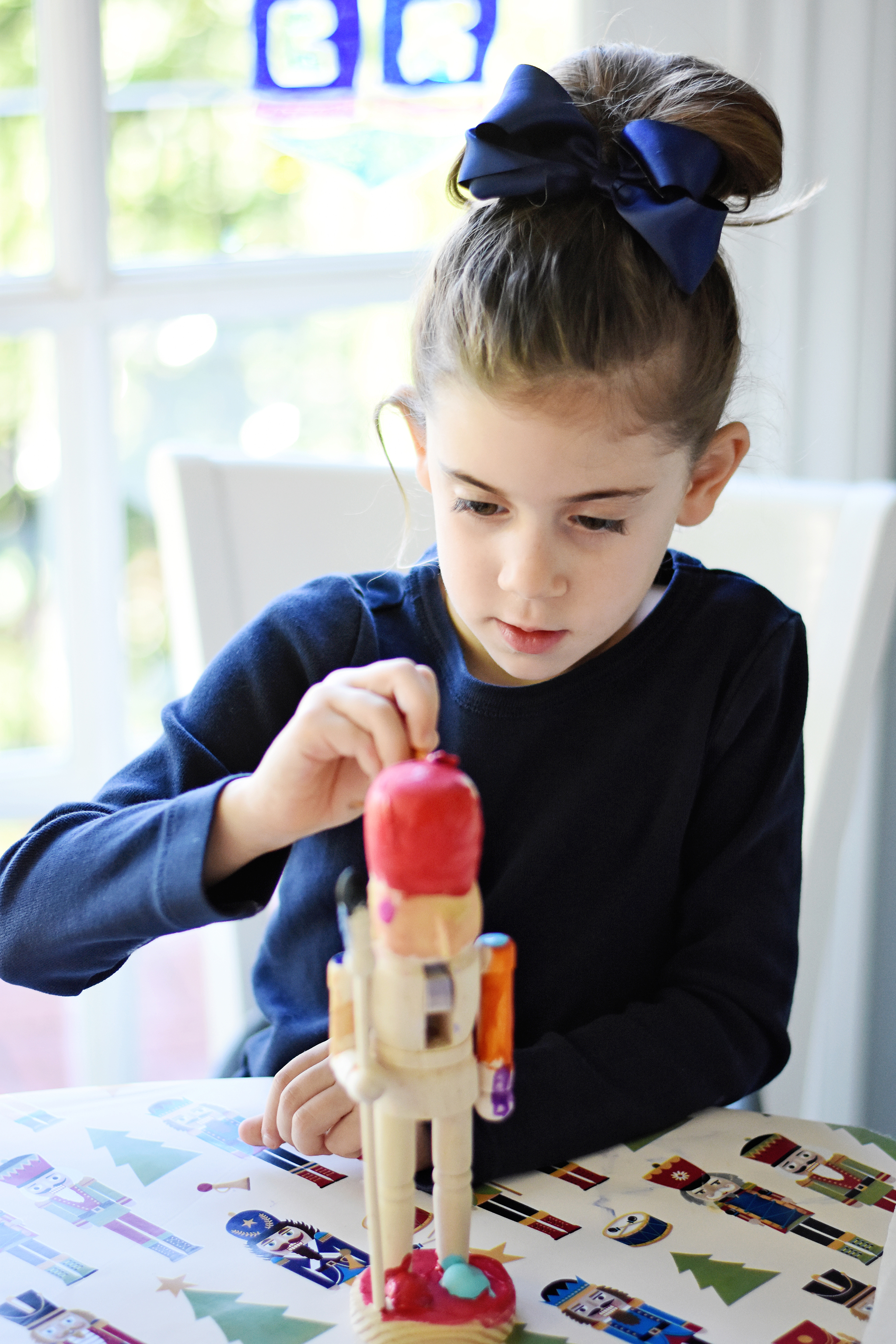 Kids will love designing their own nutcrackers!