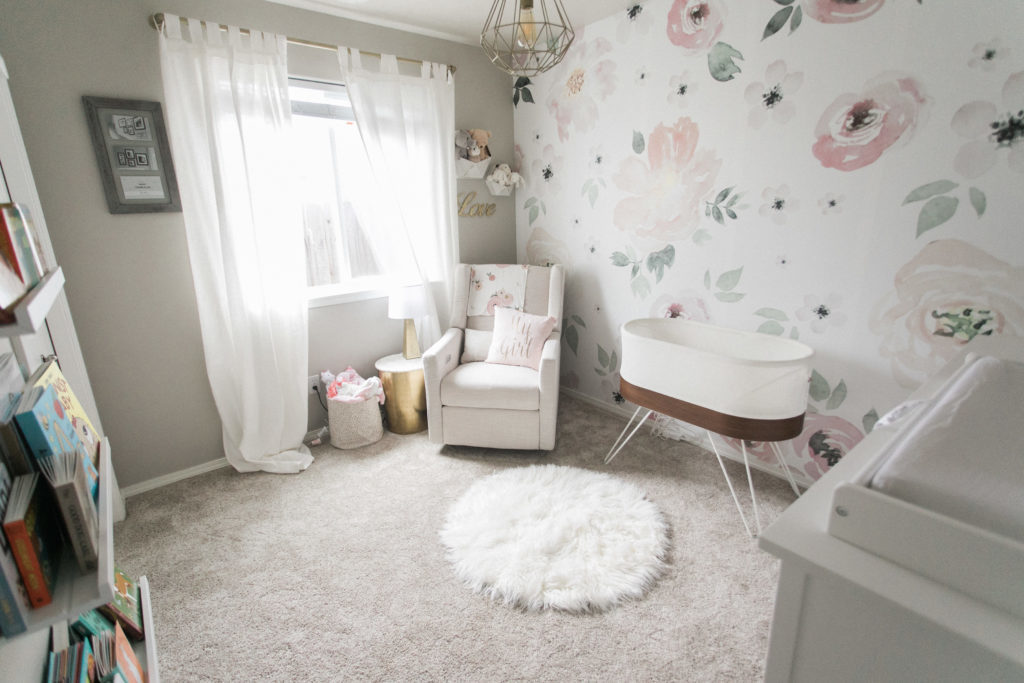 Light and Airy Floral Nursery