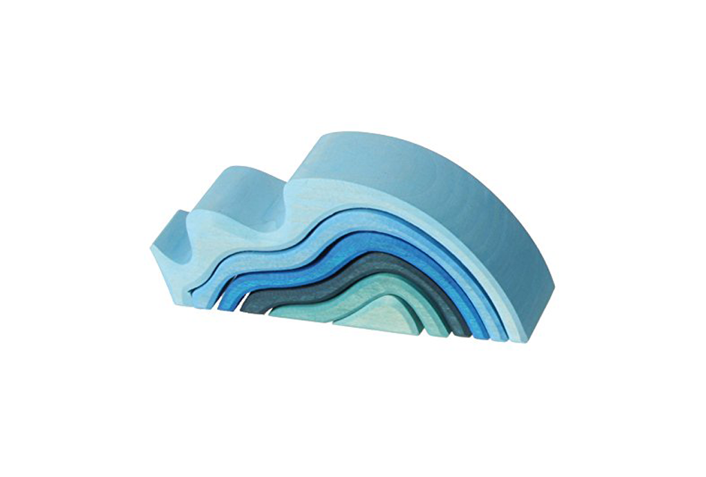 Nesting Wooden Wave Set