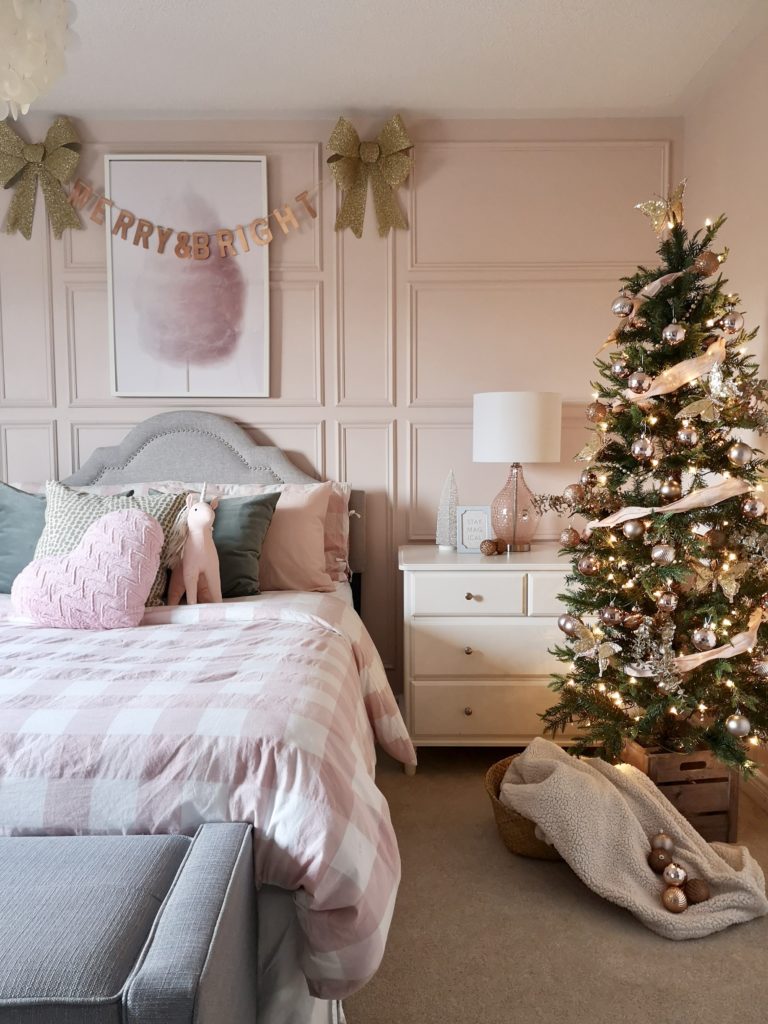 Pretty Pink Girls Christmas Room - Project Nursery