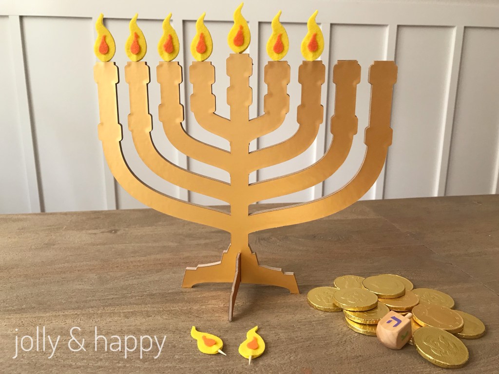 DIY Menorah by Jolly & Happy