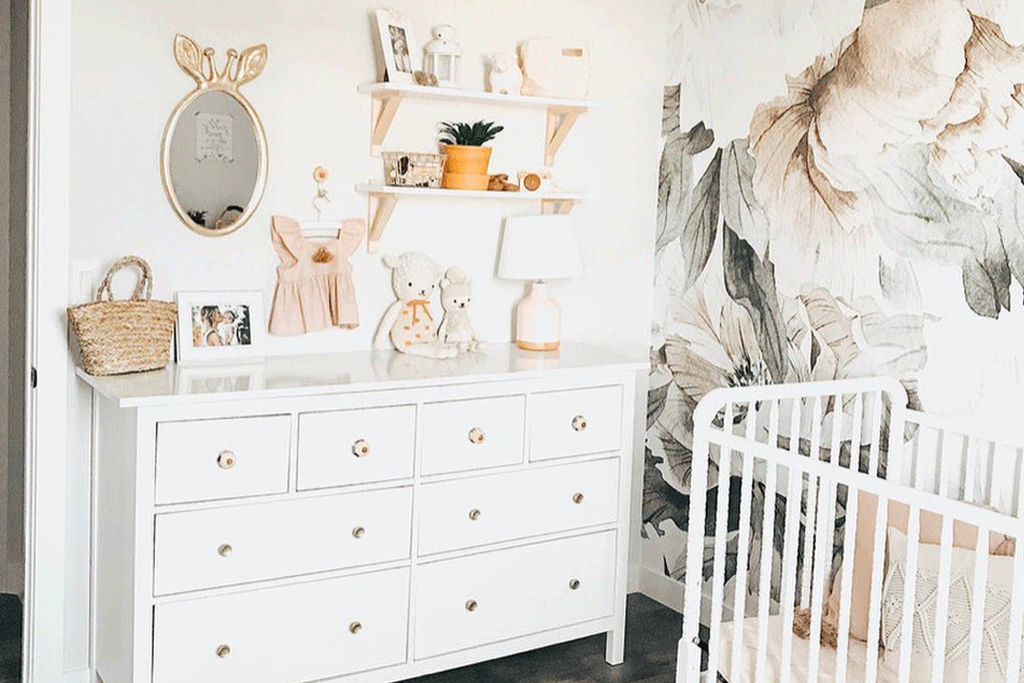 white dresser for baby room