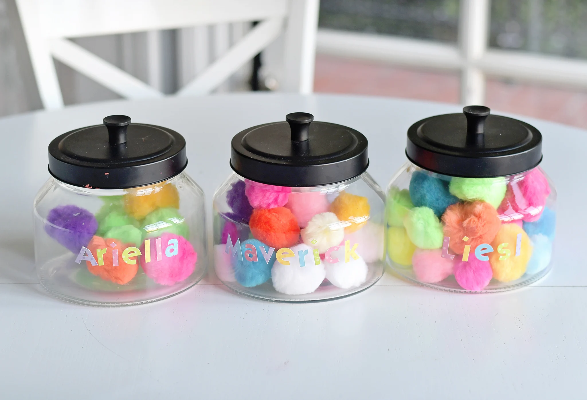 Our puff ball jars focus on good behavior only!