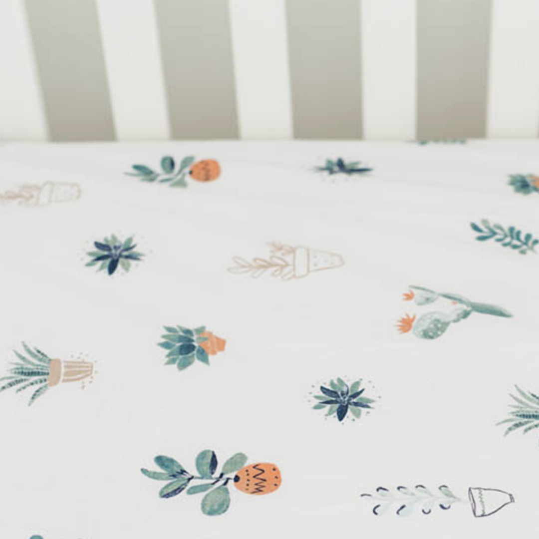 Prickle Pots Crib Sheet