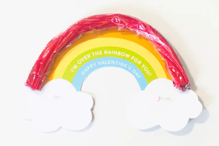 Twizzler Rainbow Free Printable Valentine