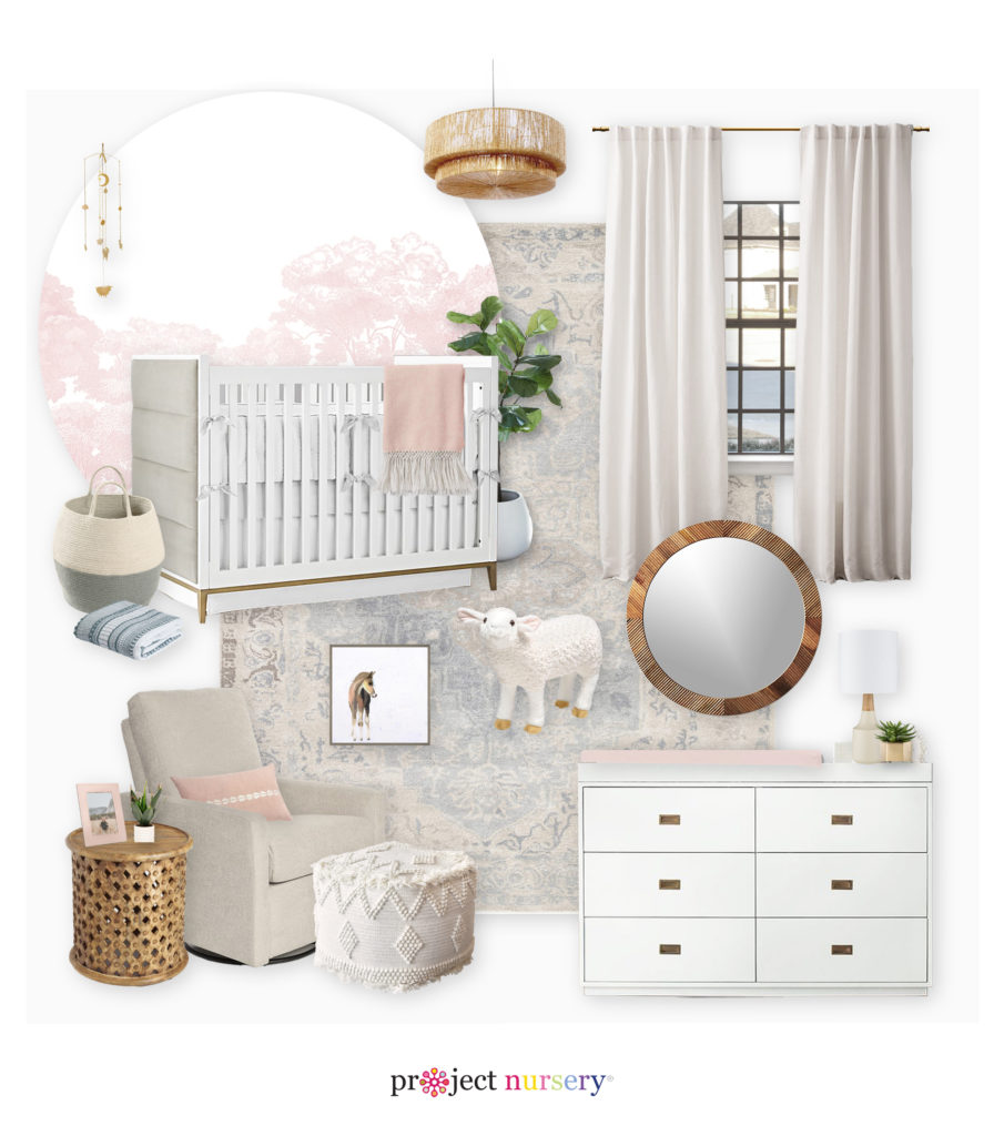 Girl Nursery E-Design Board