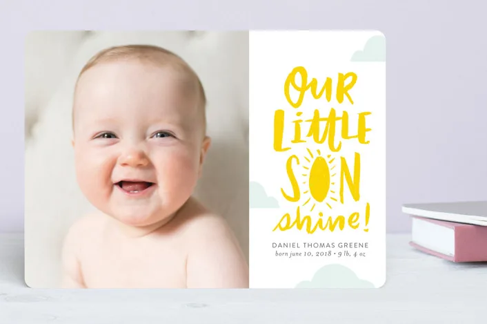 Little Sonshine Birth Announcement