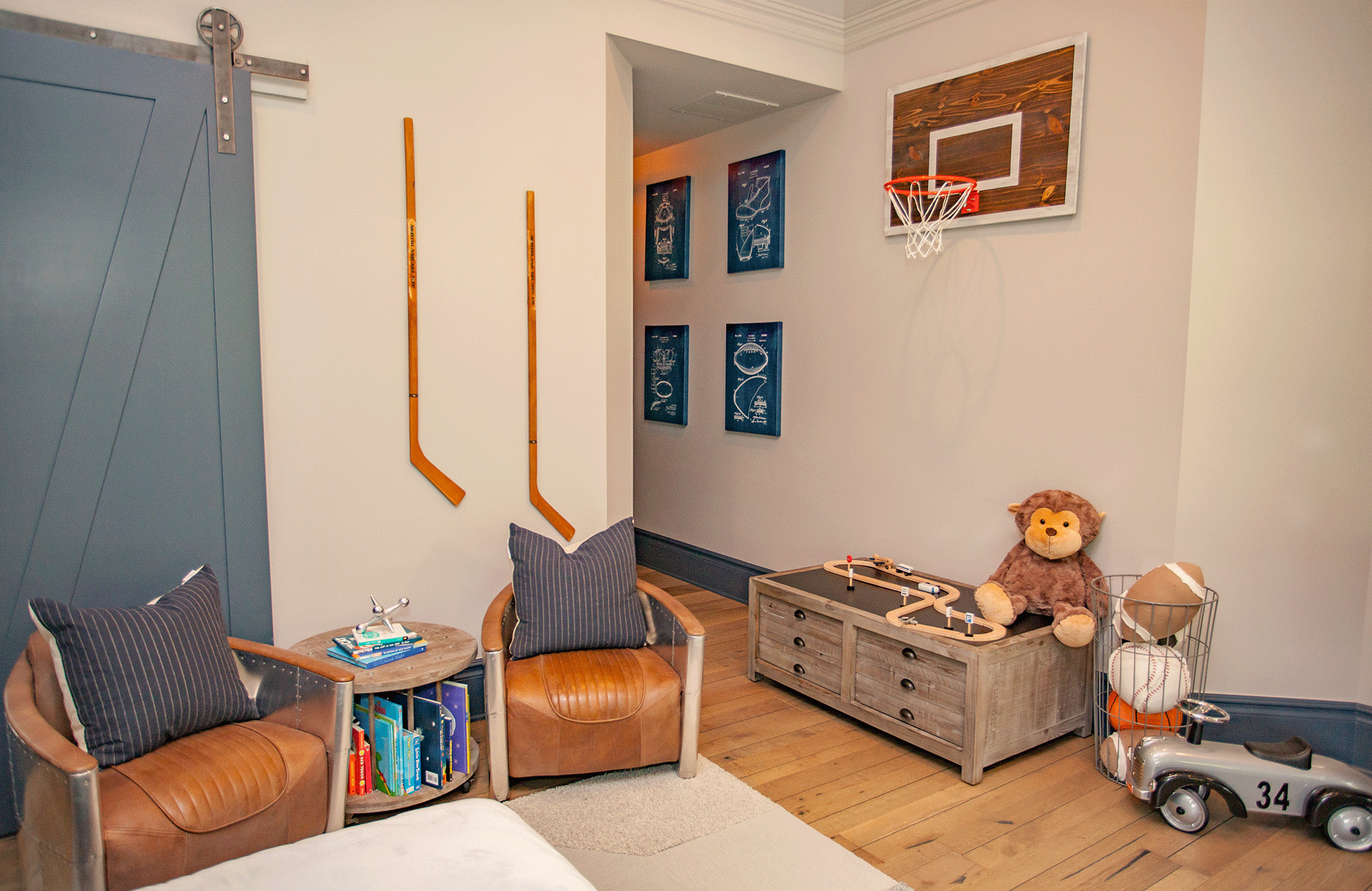 Sports Themed Boys Room