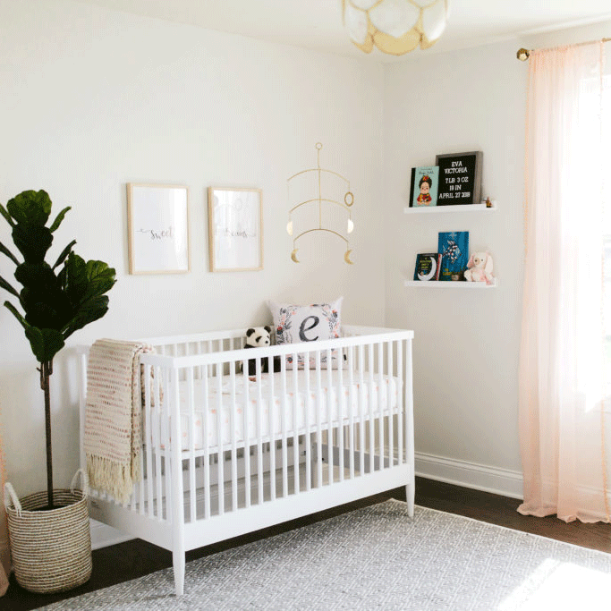 Airy Baby Girl Nursery