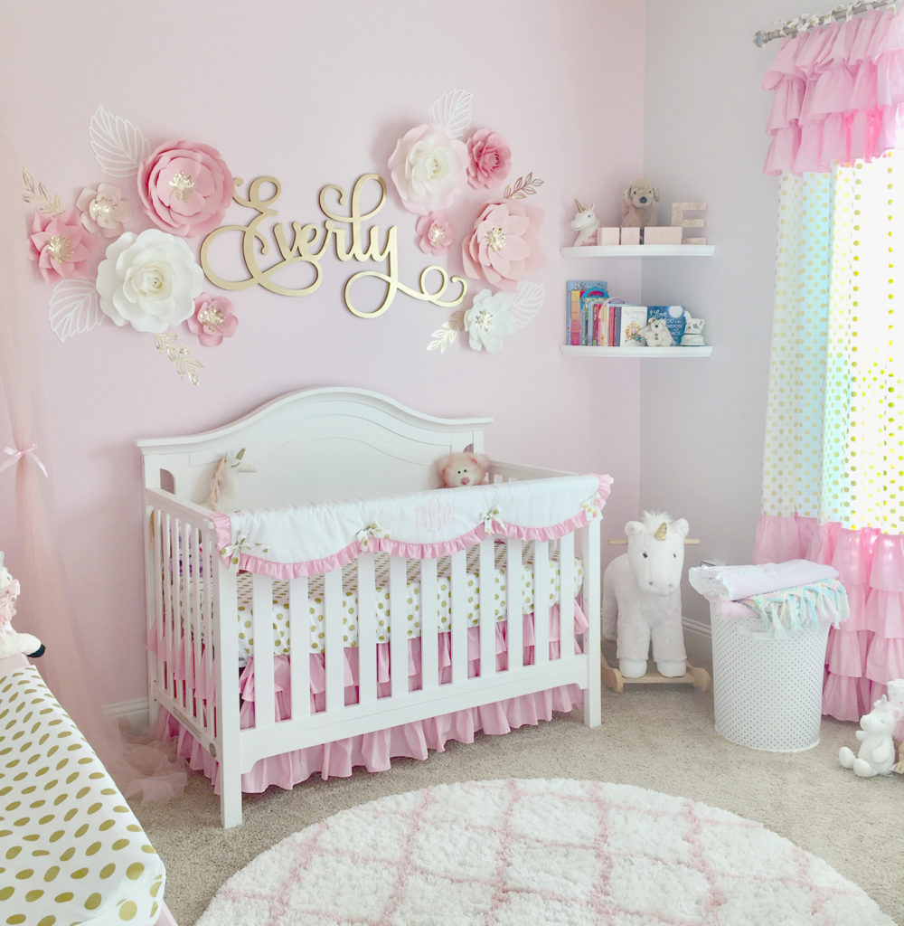 A Pink & Gold Nursery for Baby Everly! Project Nursery