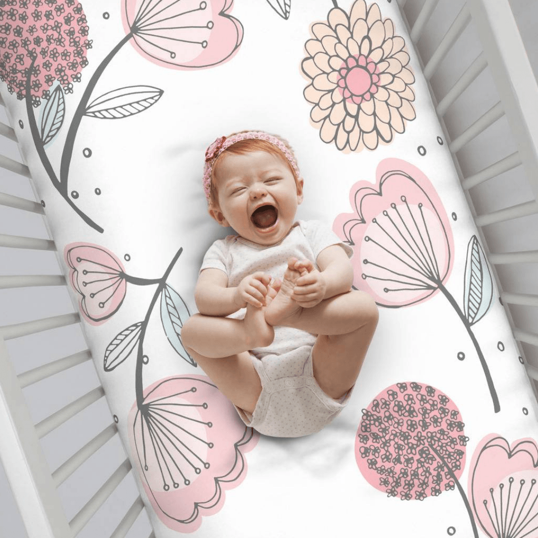 Floral Photo-Op Crib Sheet