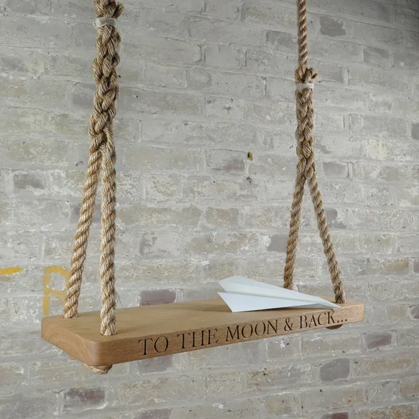 Personalized Wooden Swing