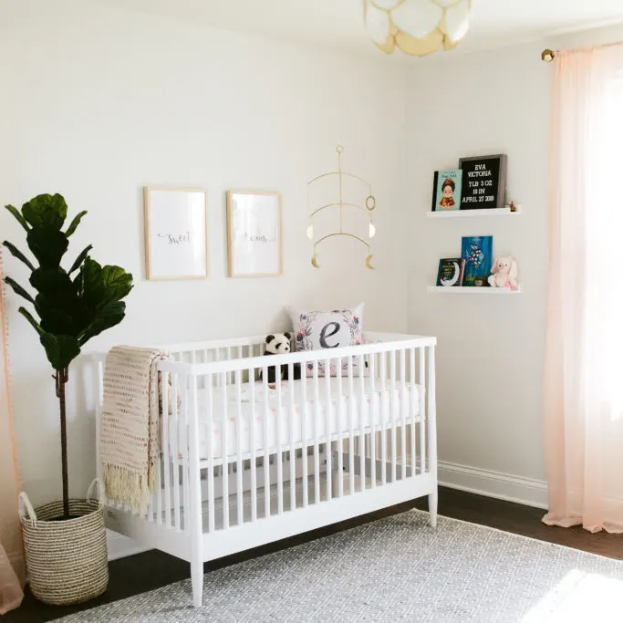 Airy Baby Girl Nursery