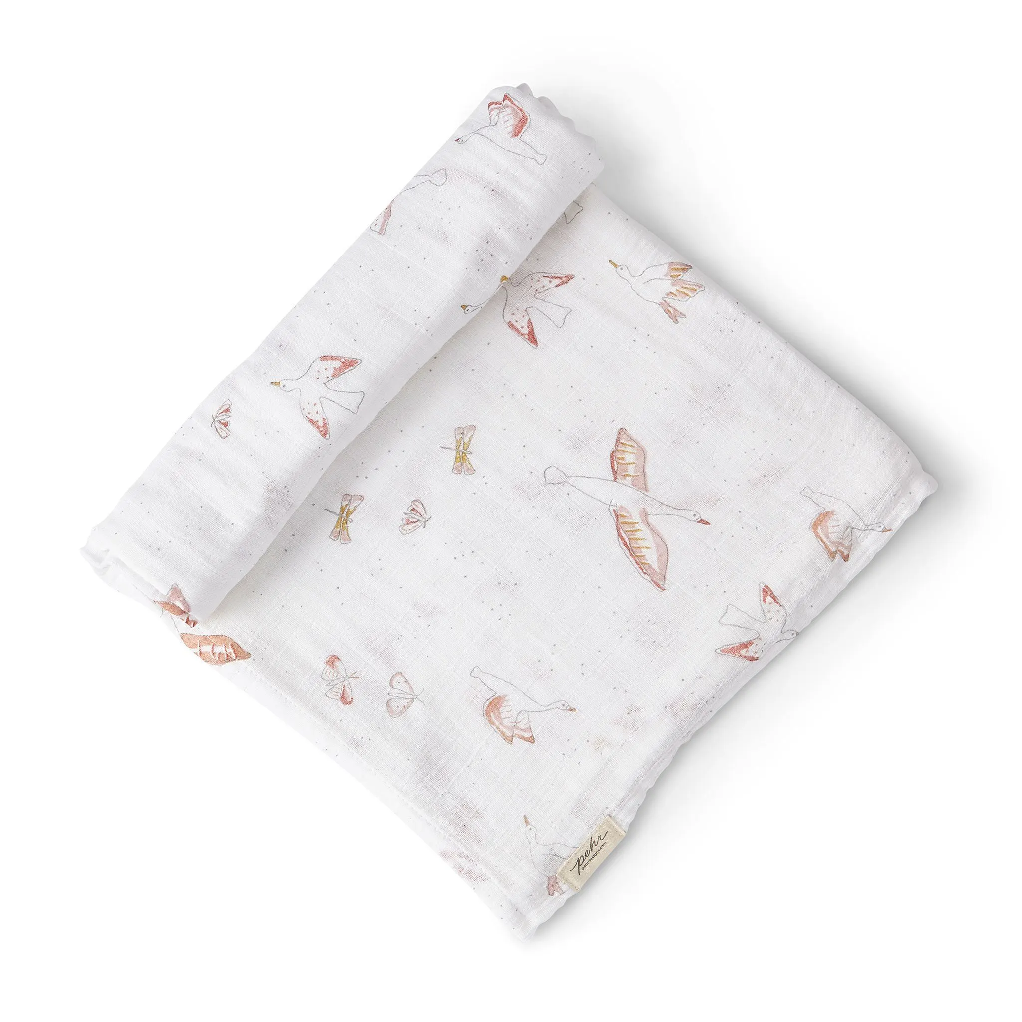 Birds of a Feather Swaddle Blanket