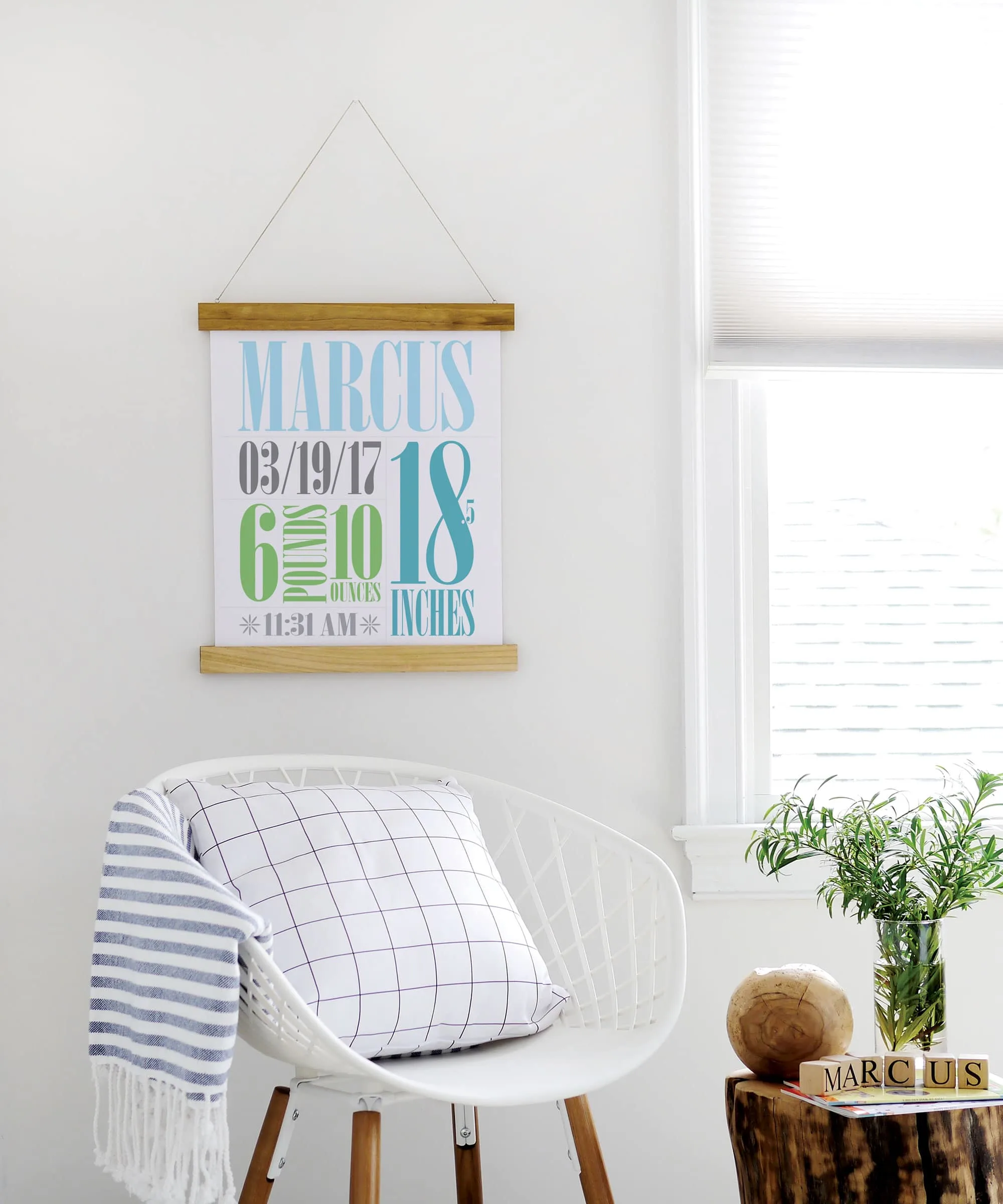 DIY Wood Poster Hanger Tutorial