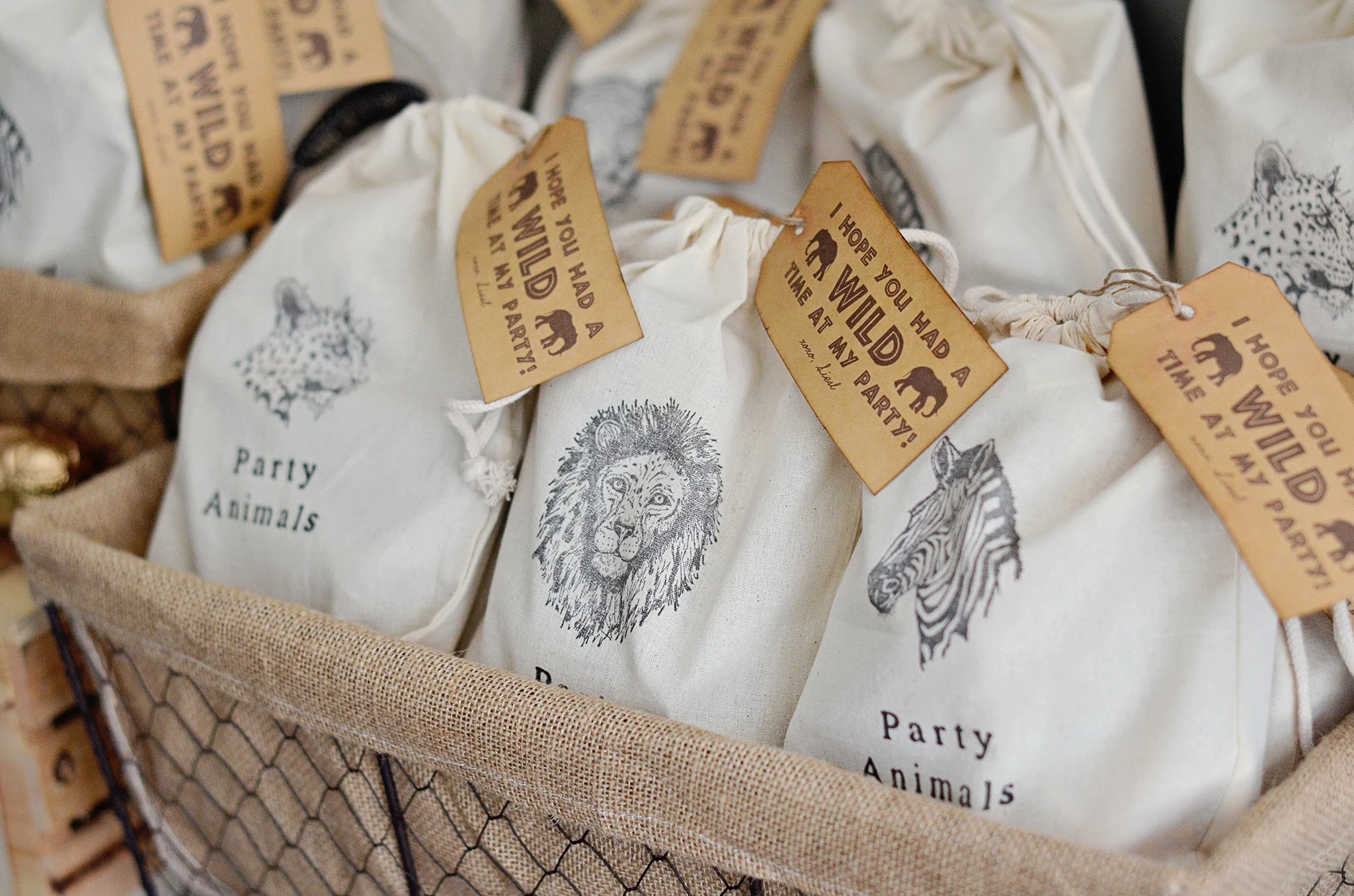 Safari Animal Party Favors!