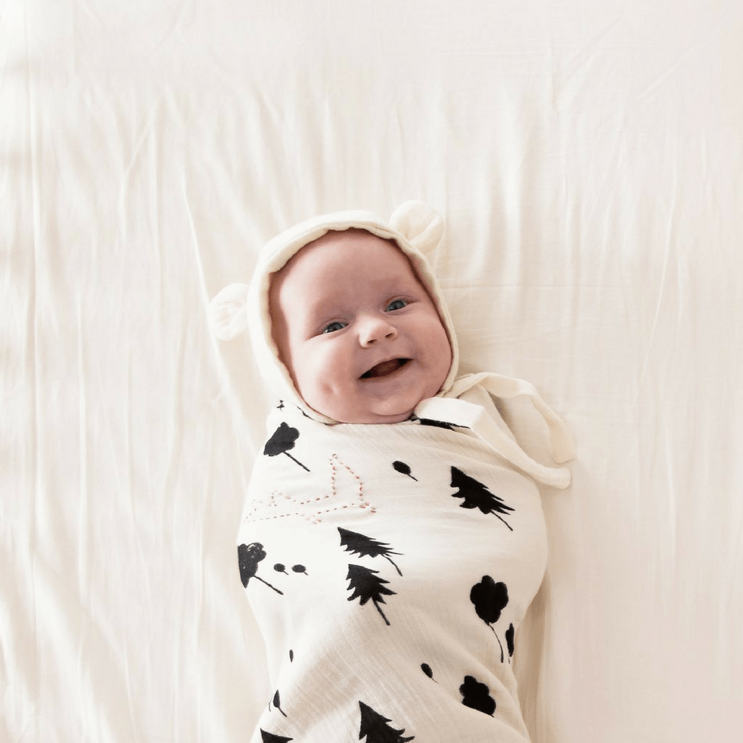 Forest Print Swaddle