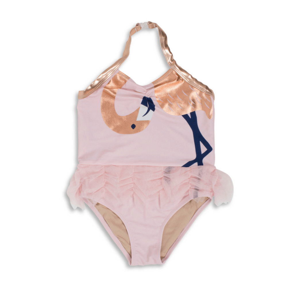 Flamingo Baby Swimsuit with Tutu