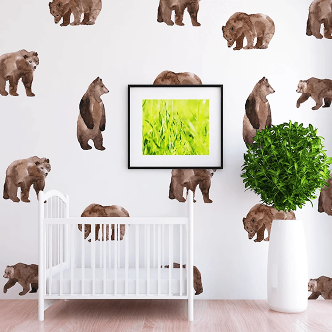 Oscar Bear Wall Decal Set