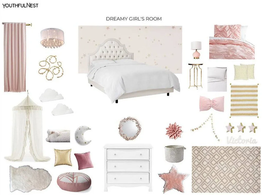 Dreamy Pink Girl's Room