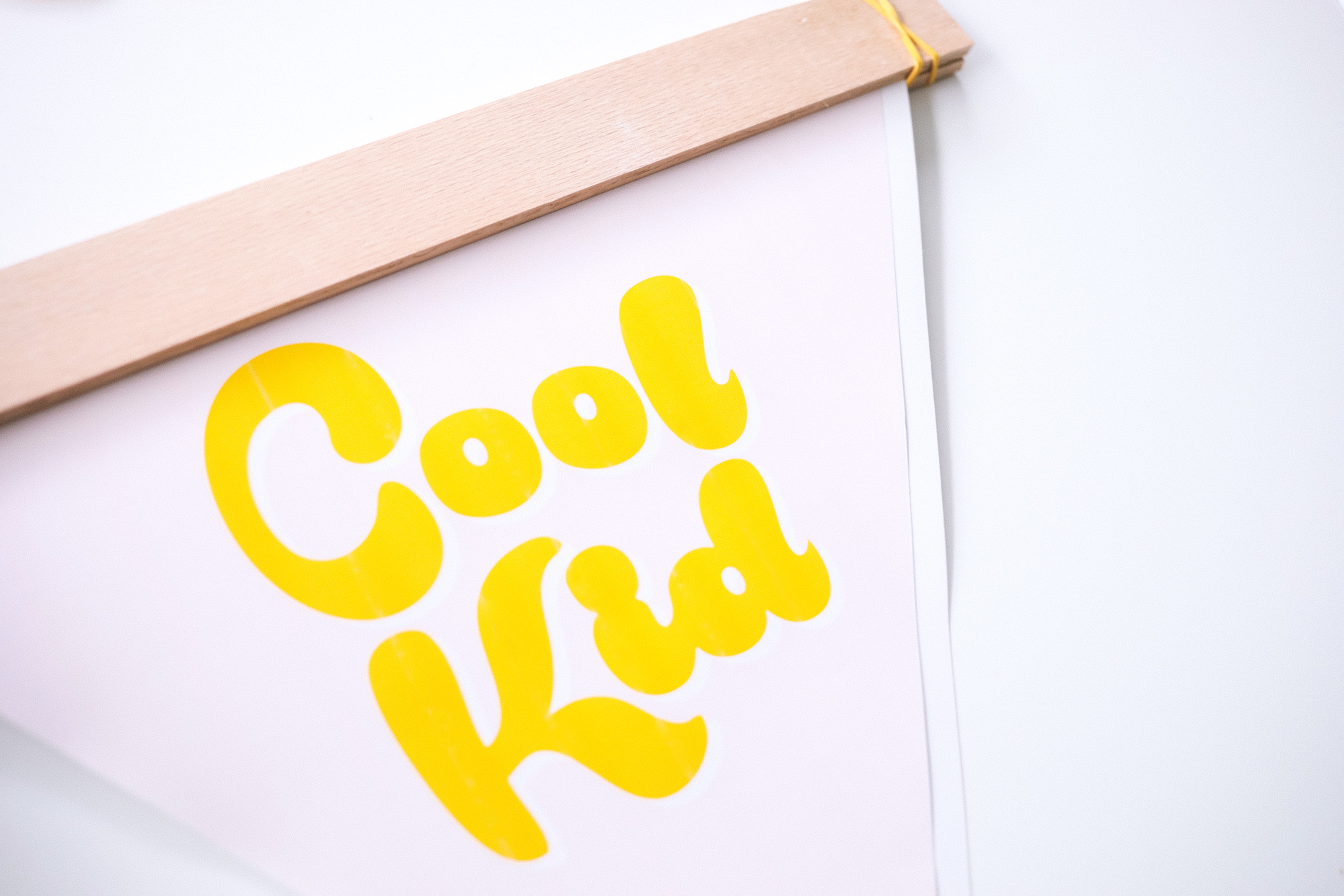 DIY Cool Kid Banner Art with Free Printable