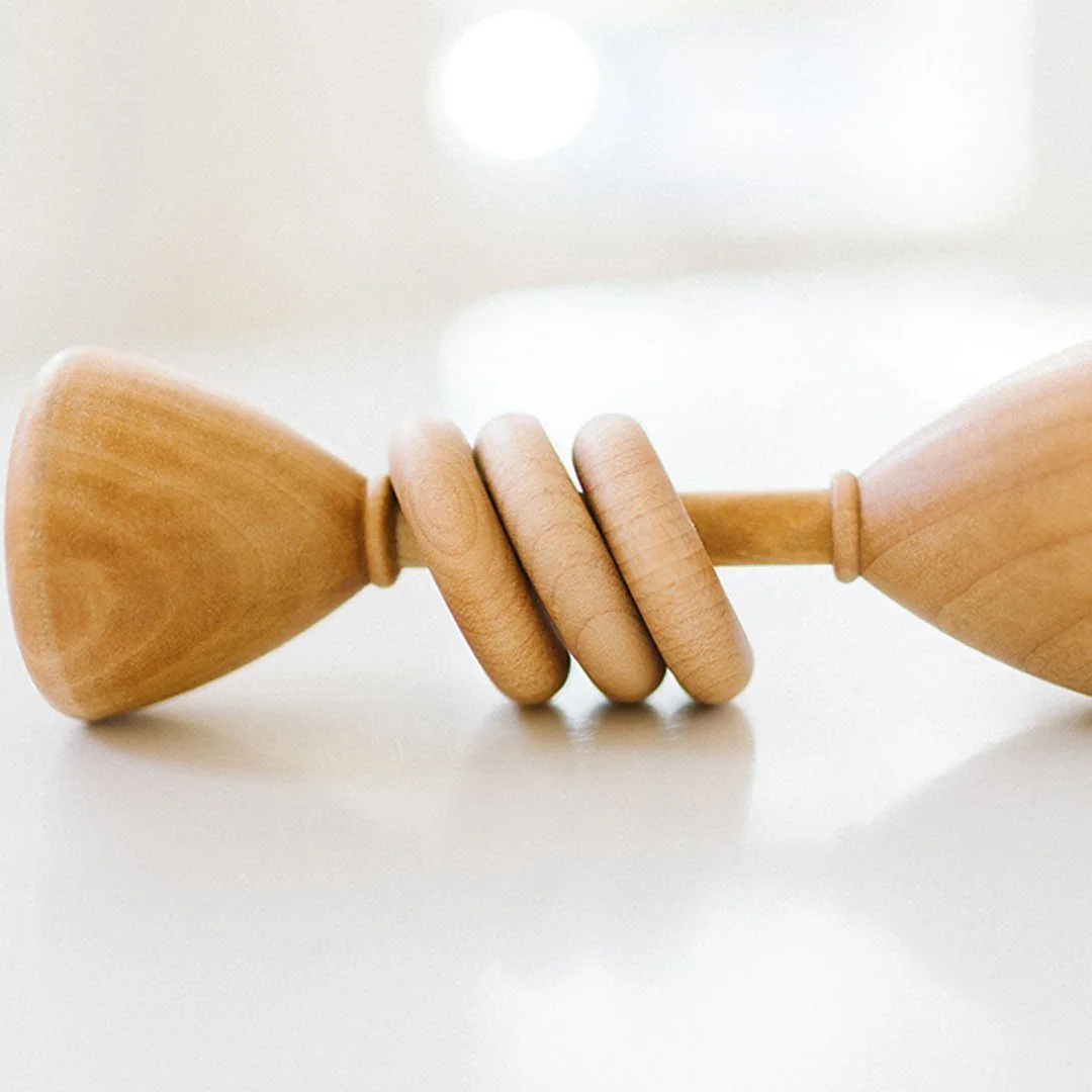 Classic Wooden Baby Rattle