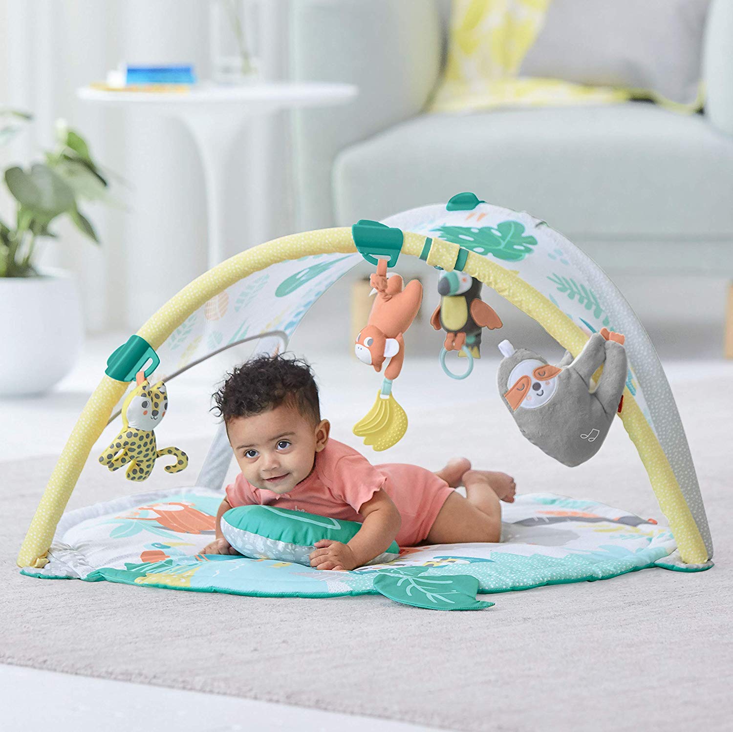 kip Hop Tropical Paradise Play Gym with Sloth Soother