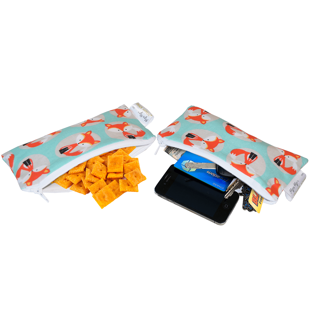 Fox Mini Reusable Snack Bags