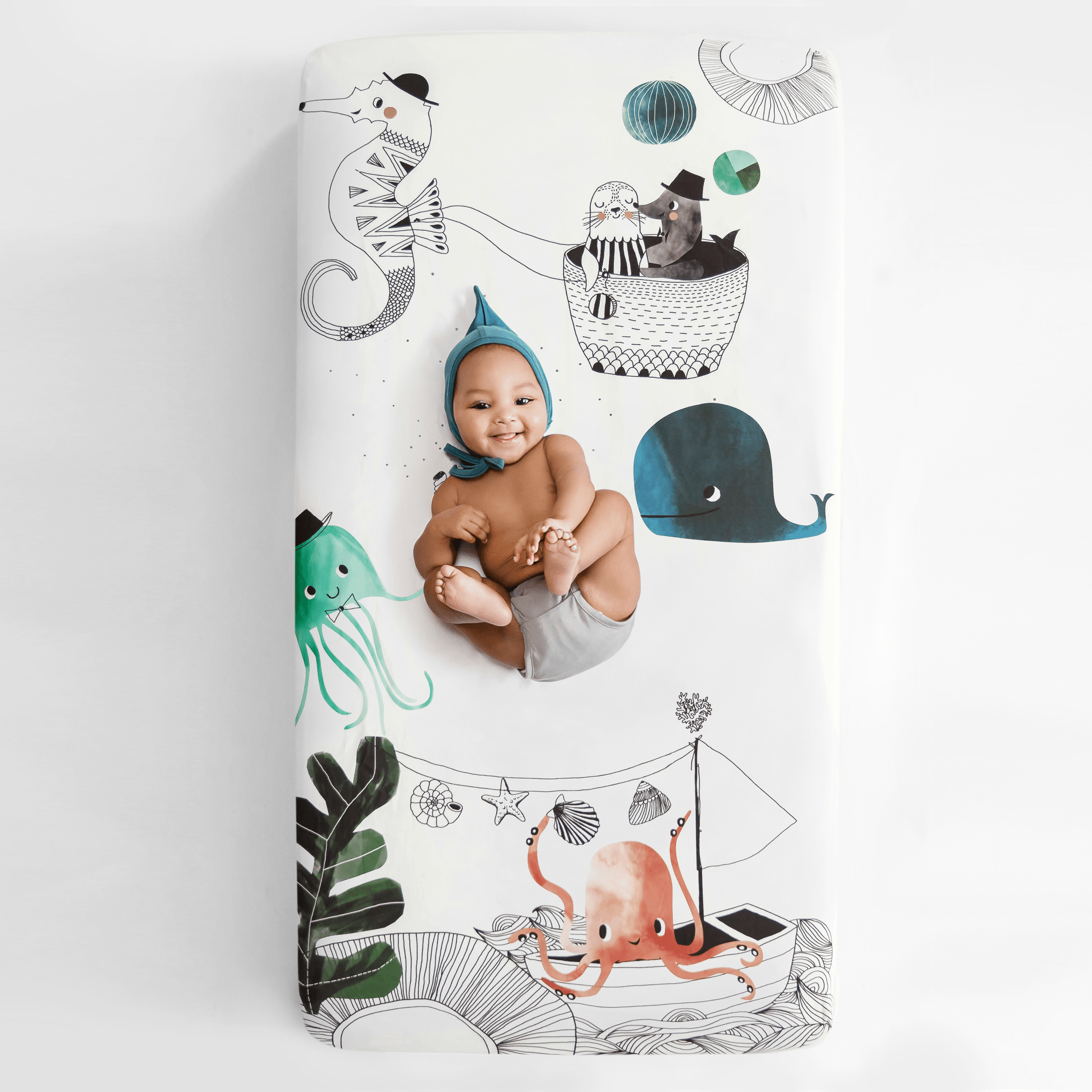 Underwater Crib Sheet