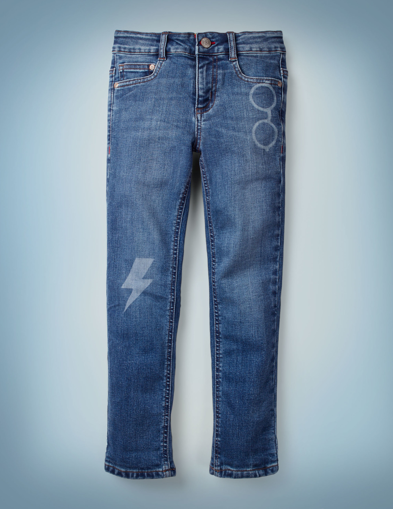 Lightning Bolt Slim Jeans