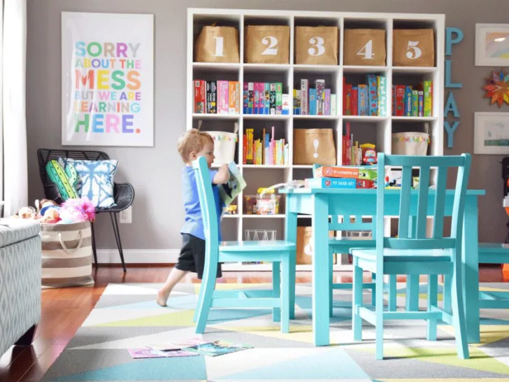 Colorful Organized Playroom