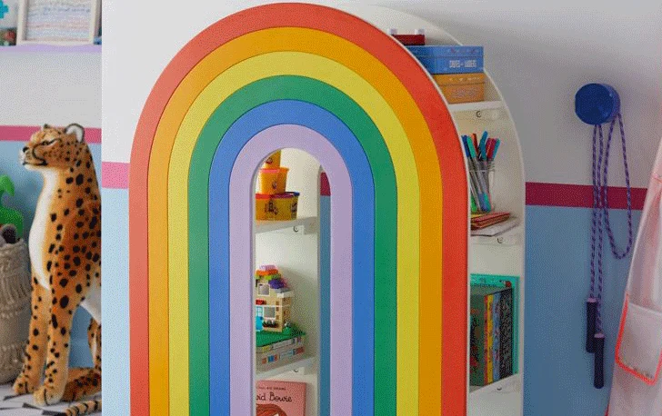 Rainbow Bookcase