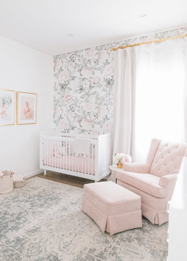 A Blush and Gold Nursery Reveal with Serious Glam - Project Nursery