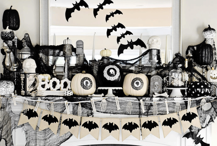 Halloween Mantel Decorations