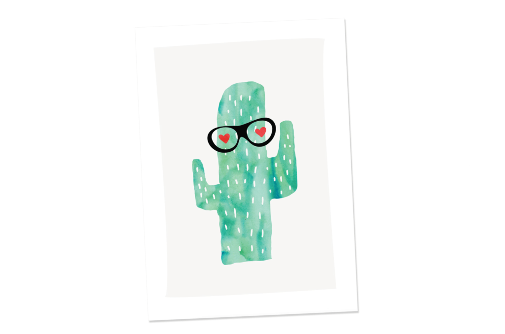Mr. Cactus Free Art Printable