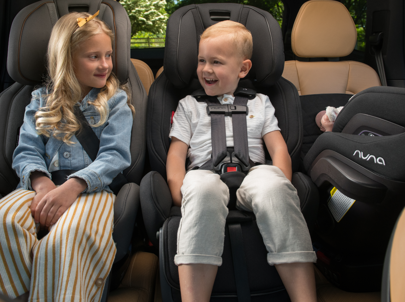 Nuna Exec Convertible Carseat Transitions to a Seatbelt Positioning Booster