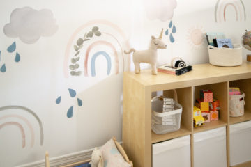 Modern Playroom with Rainbow Decals - Project Nursery
